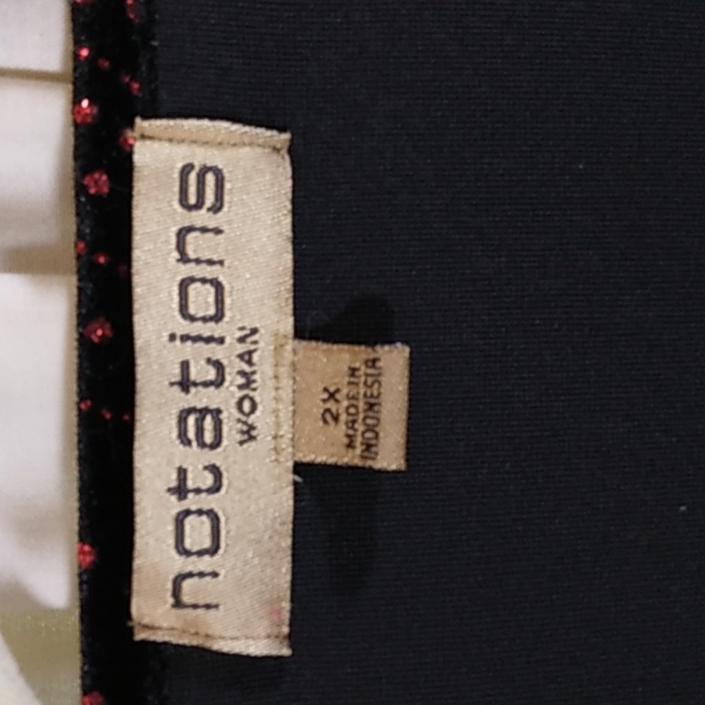 **Notations Sparkling Evening Jacket Top Size 2x … - image 3